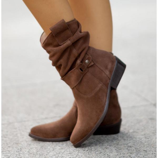 Annia | Slouch Mid Calf Side Boots