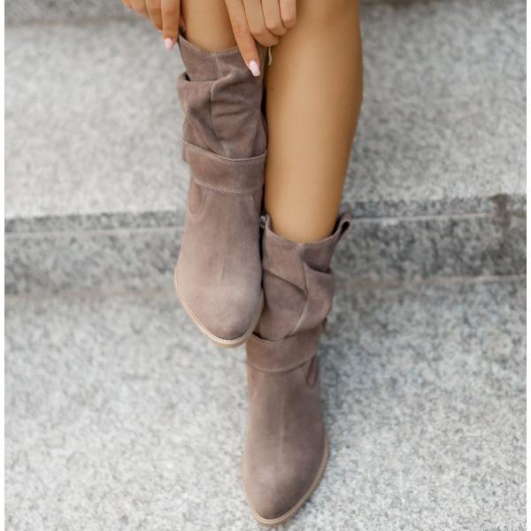 Annia | Slouch Mid Calf Side Boots