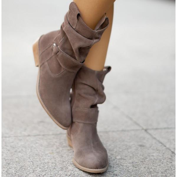 Annia | Slouch Mid Calf Side Boots