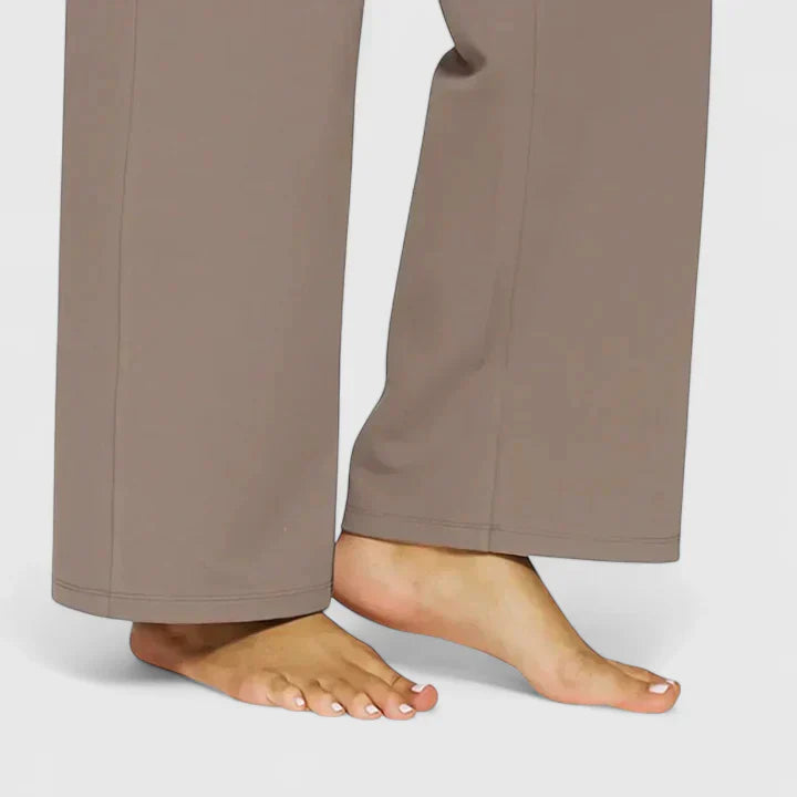 Lindsay | High Waist Wide Leg Pants with Pockets