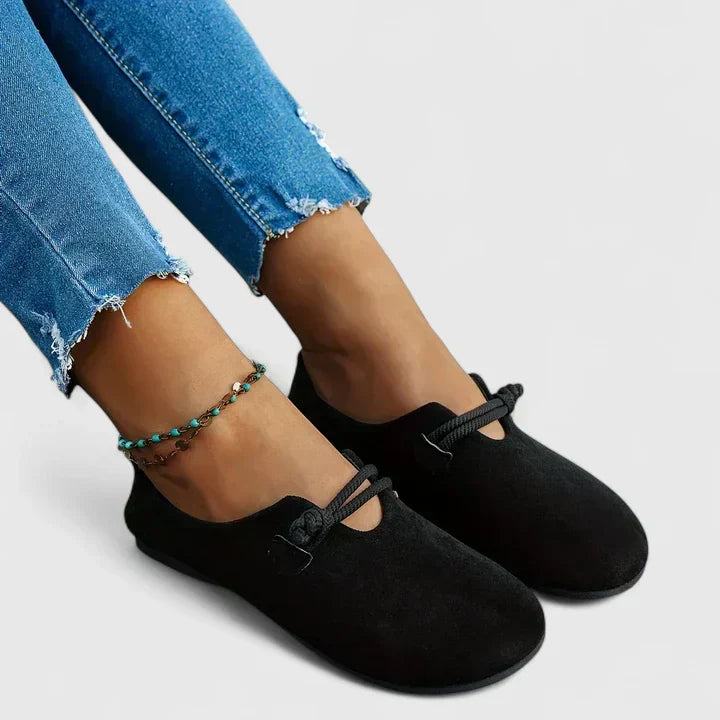 Dimitra | Round-Toe Rope-Detail Loafers