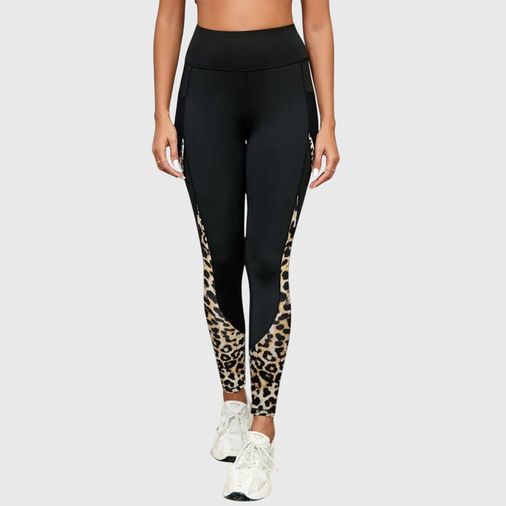 Emani | High-Waist Leopard Training Pants