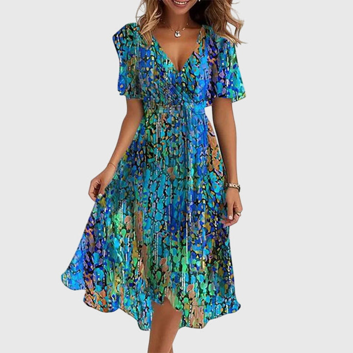 Priya | Wrap Style Midi Dress