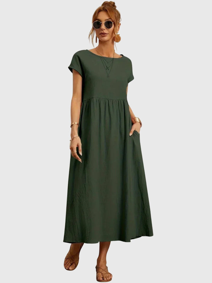 Juno | Casual Midi Dress with Pockets