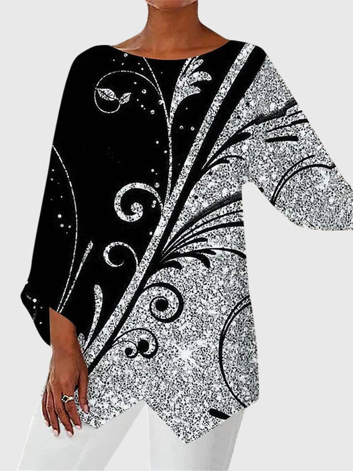 Jules | Butterfly Print Long Sleeve Tunic Top