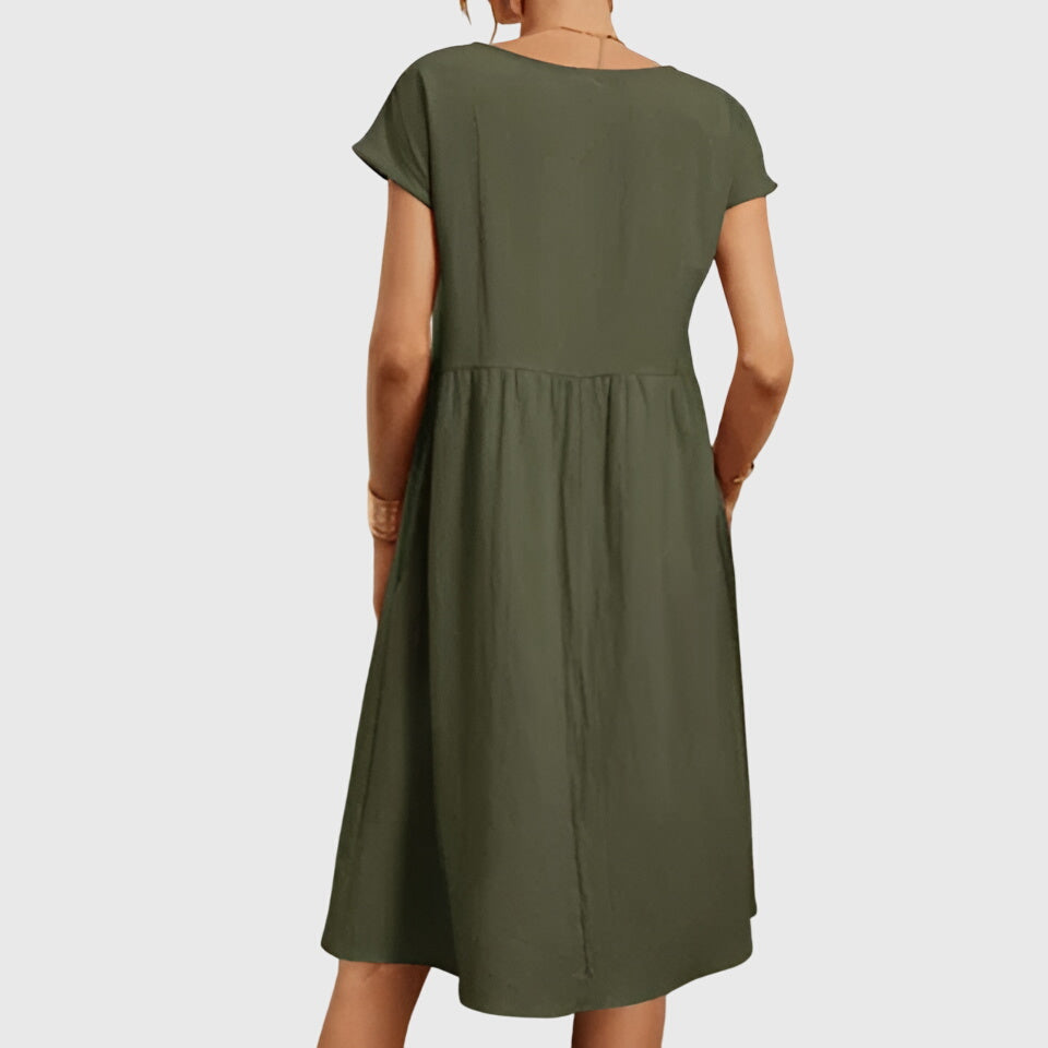 Carina | Spring Midi Floral Dress