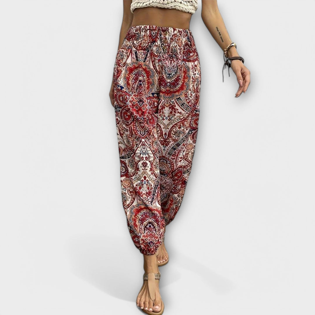 Jasmine | Ethnic Print Pants