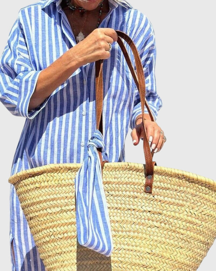 Margot | Striped Midi Dress
