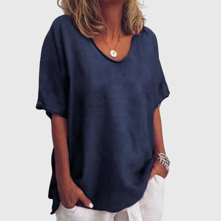 Aya | Relaxed Fit Summer Top with Short Sleeves