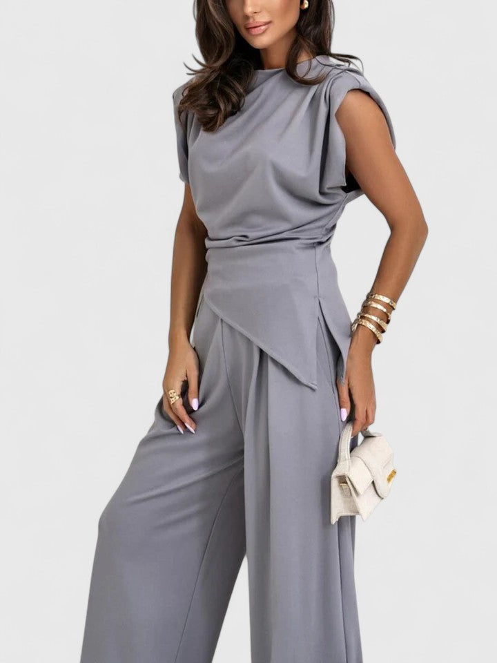Linda | Sleeveless Top Pants Set