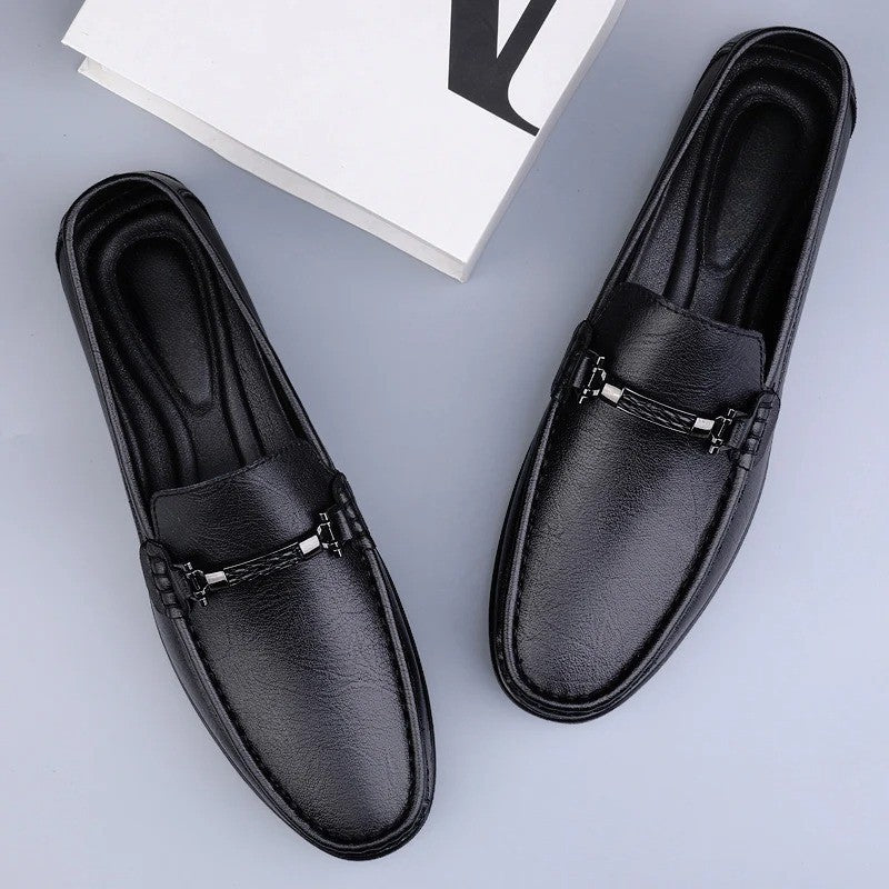 Donald | Metal Accent Formal Loafers