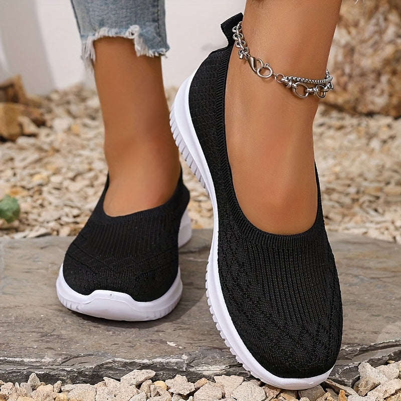 Loretta | Knit Mesh Slip-On Sneakers for Women