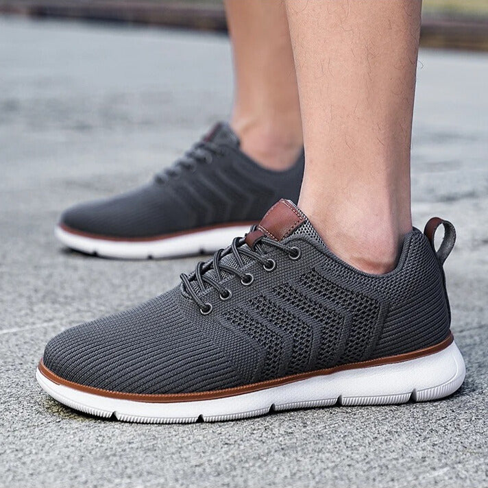 Andrey | Knit Upper Lace-Up Sneakers
