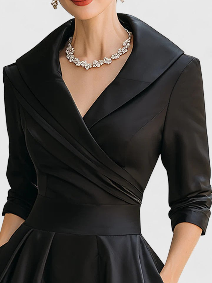 Aimee | Fitted Midi Evening Dress