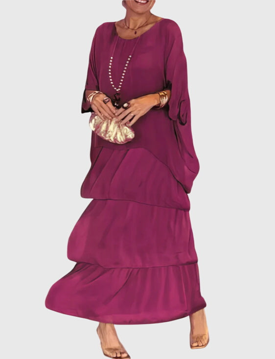 Calliandra | Tiered Print Maxi Dress