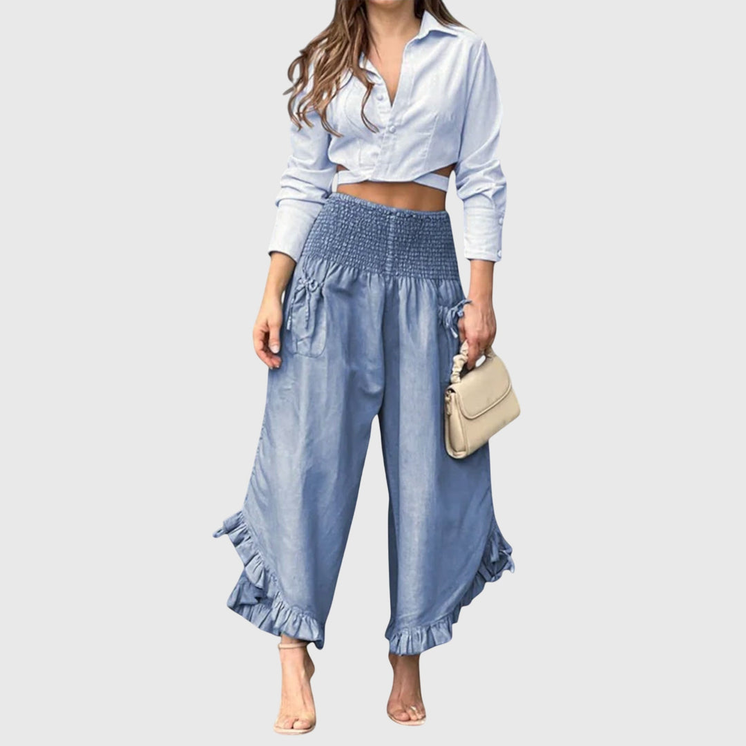 Neve | Pleated Detail Casual Pants