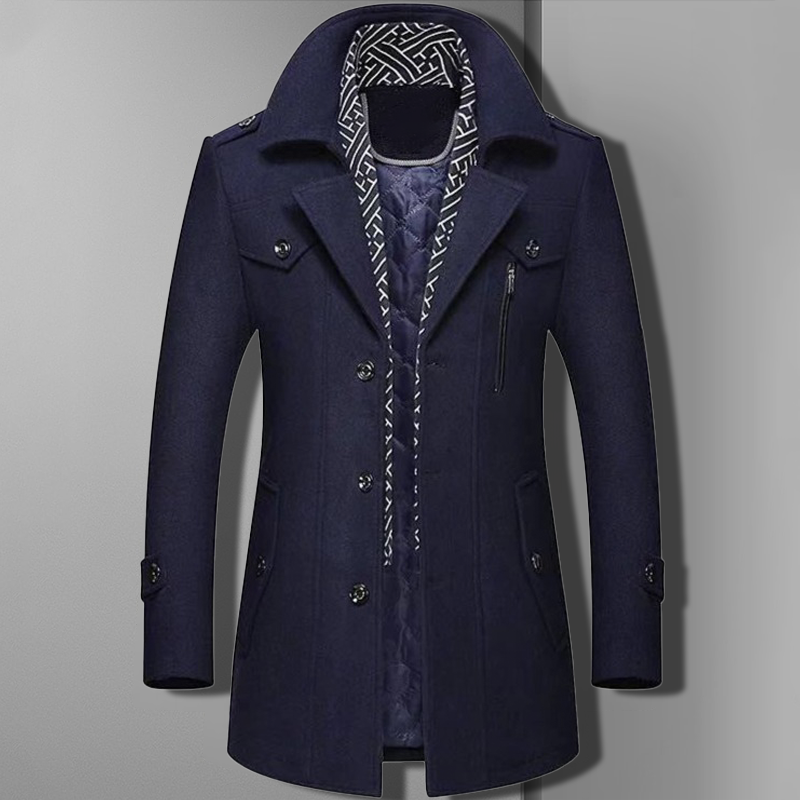 Grant | Double-Breasted Military Overcoat