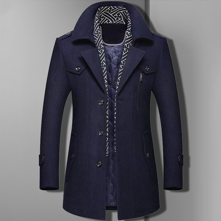 Grant | Double-Breasted Military Overcoat