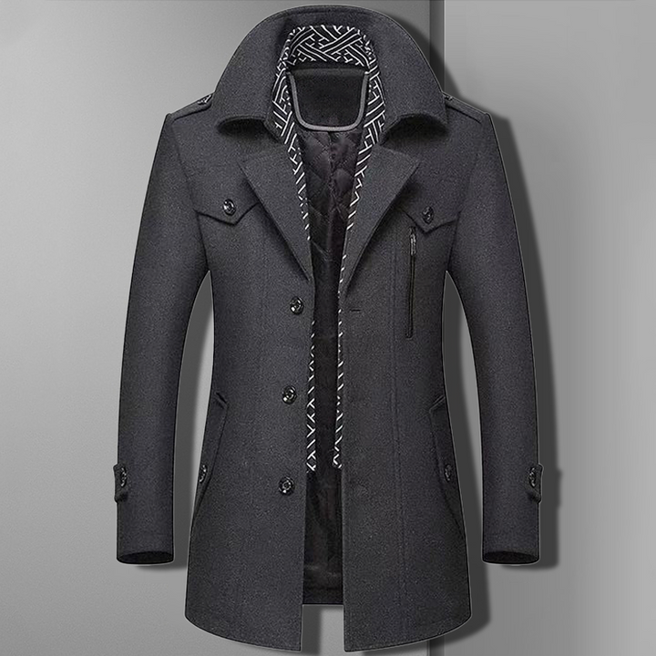 Grant | Double-Breasted Military Overcoat