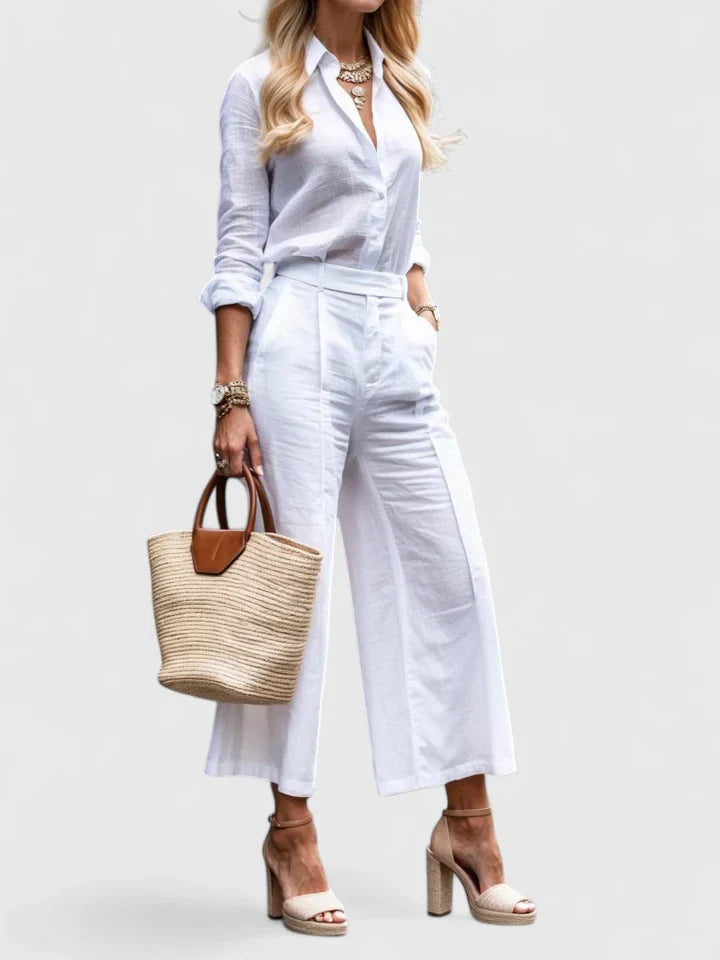 Nanami | Two Piece Set with Wide Leg Pants