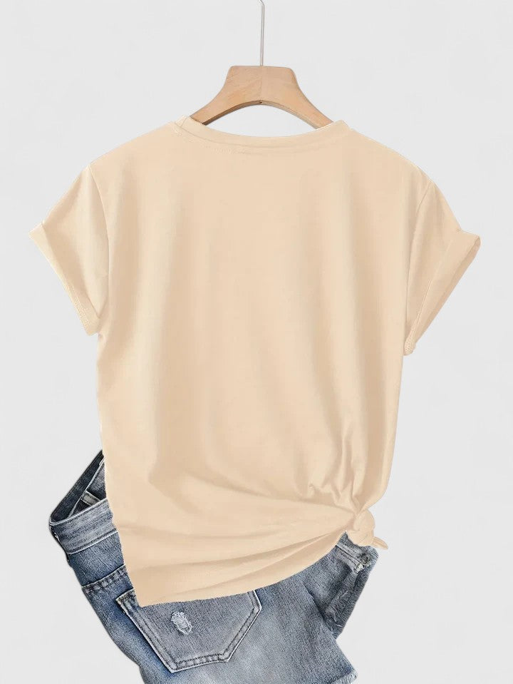 Onella | Heart Print Graphic Tee Short Sleeve