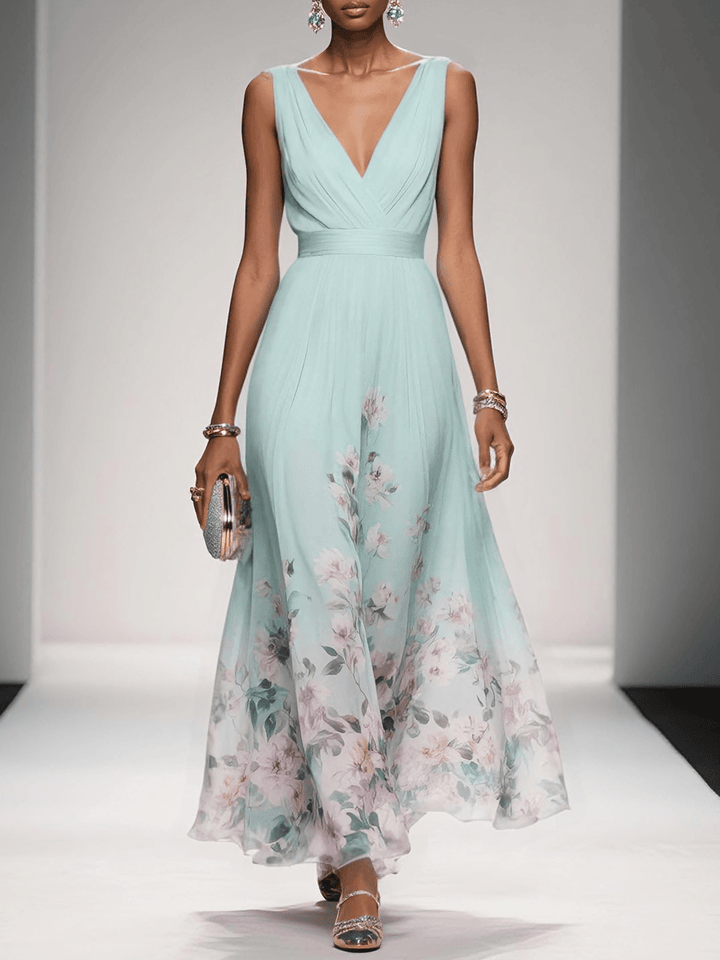 Alecia | Floral Print Midi Dress