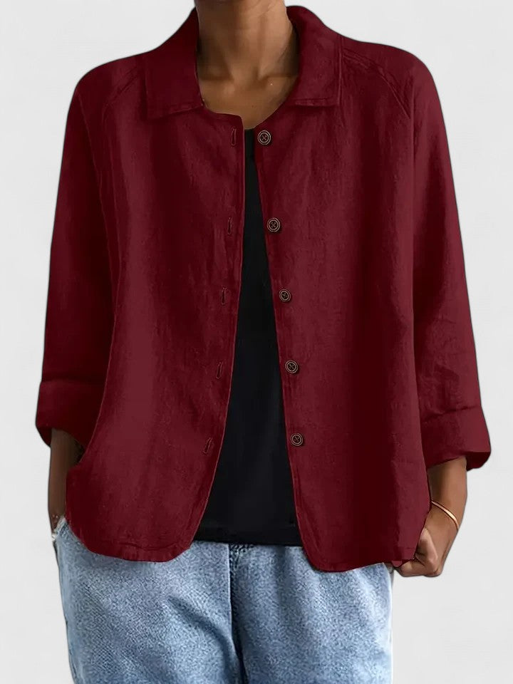 Kathleen | Relaxed Button Up Shirt with Collar