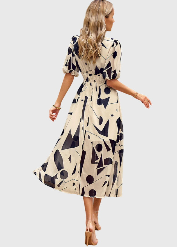 Bellina | Floral Empire Waist Midi Dress