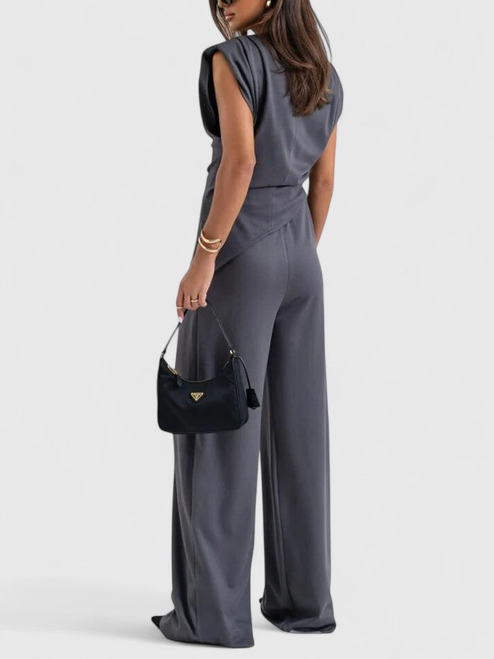 Linda | Sleeveless Top Pants Set