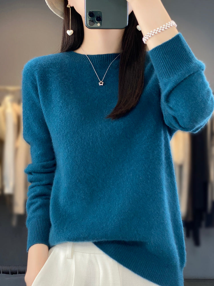 Rilla | Relaxed Fit Crew Neck Pullover Sweater