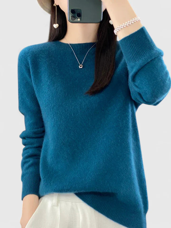 Rilla | Relaxed Fit Crew Neck Pullover Sweater