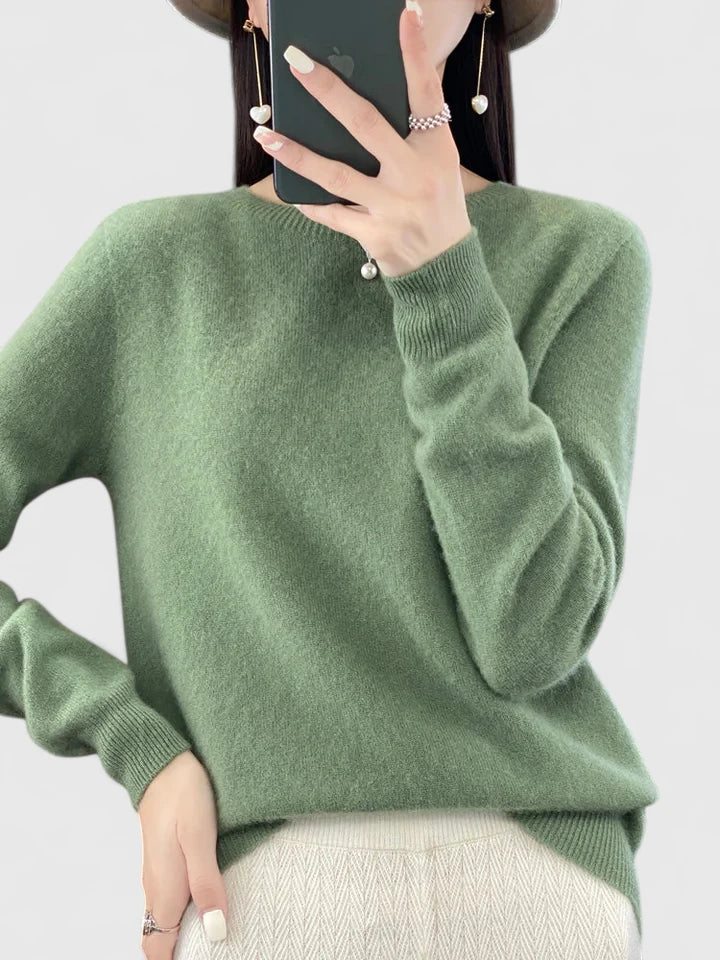 Rilla | Relaxed Fit Crew Neck Pullover Sweater