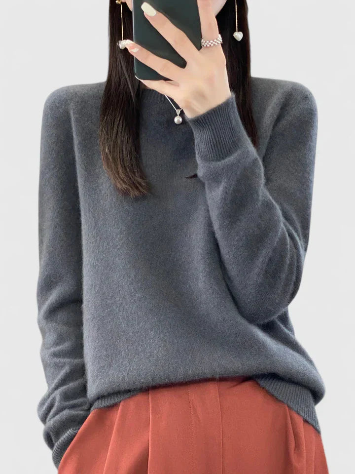 Rilla | Relaxed Fit Crew Neck Pullover Sweater