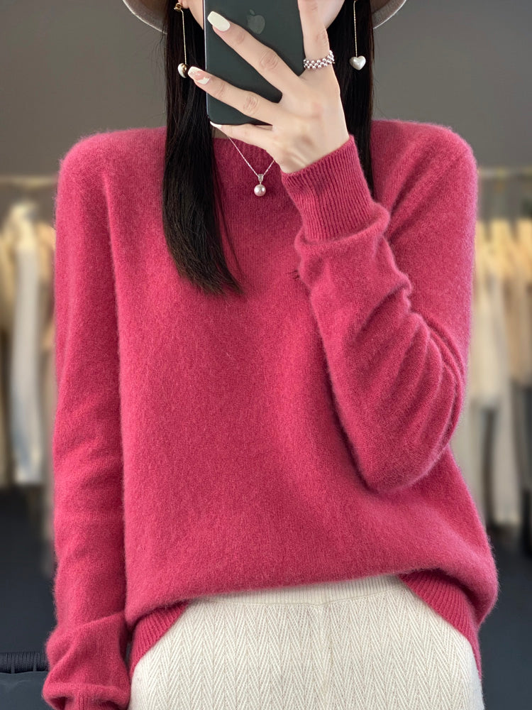 Rilla | Relaxed Fit Crew Neck Pullover Sweater