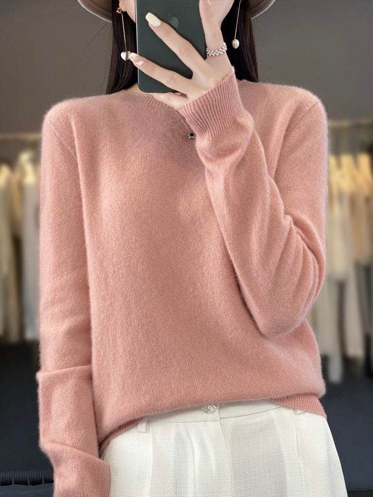 Rilla | Relaxed Fit Crew Neck Pullover Sweater