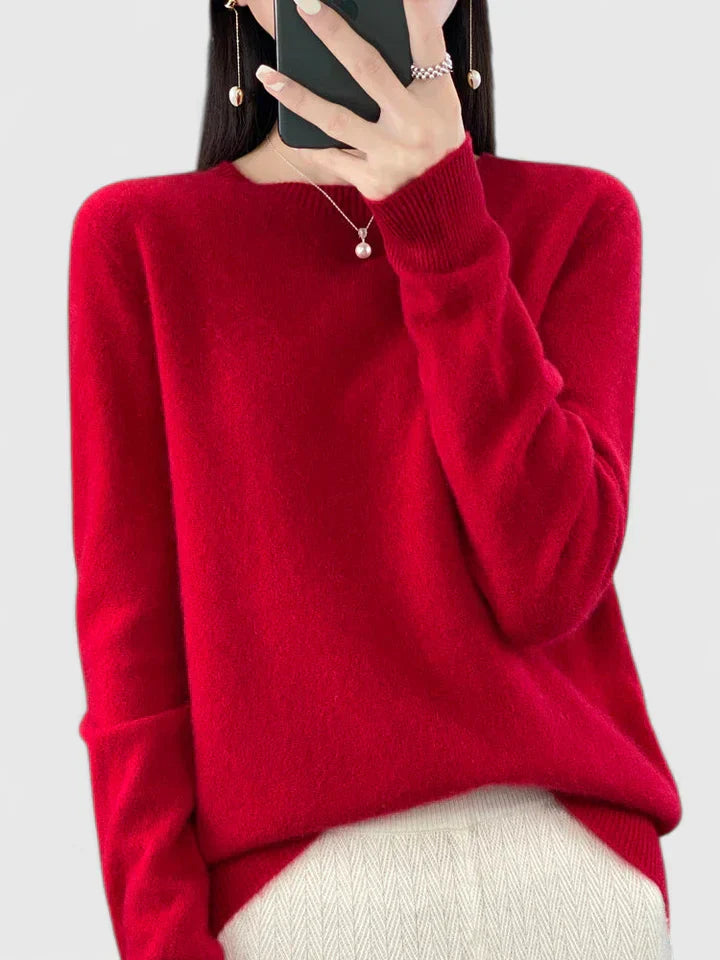 Rilla | Relaxed Fit Crew Neck Pullover Sweater
