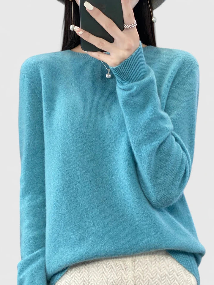 Rilla | Relaxed Fit Crew Neck Pullover Sweater