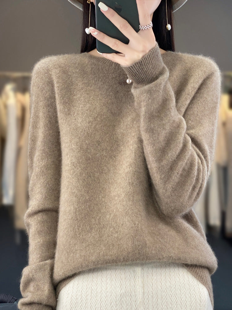 Rilla | Relaxed Fit Crew Neck Pullover Sweater