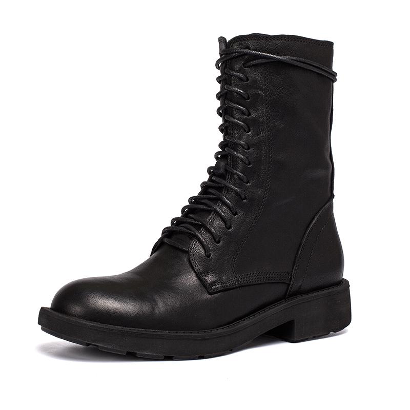 Eden | Mid-Calf Combat Boots
