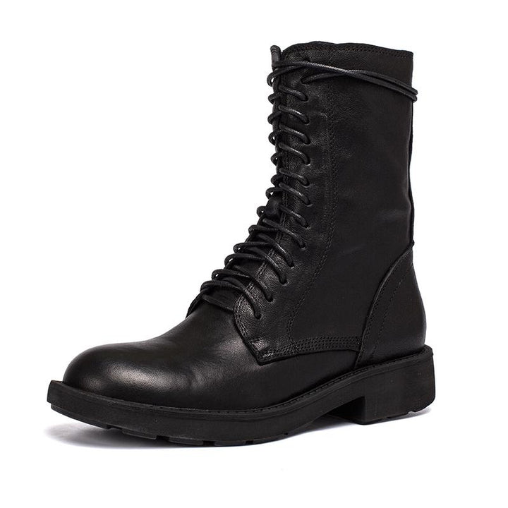 Eden | Mid-Calf Combat Boots