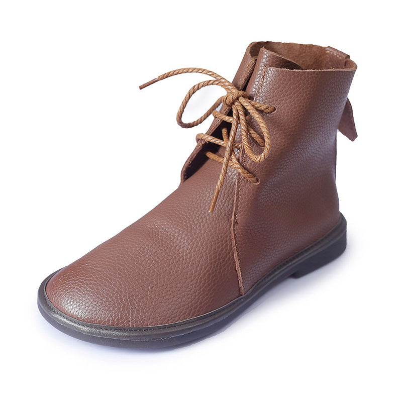 Tamsin | Flat Lace-Up Ankle Boots