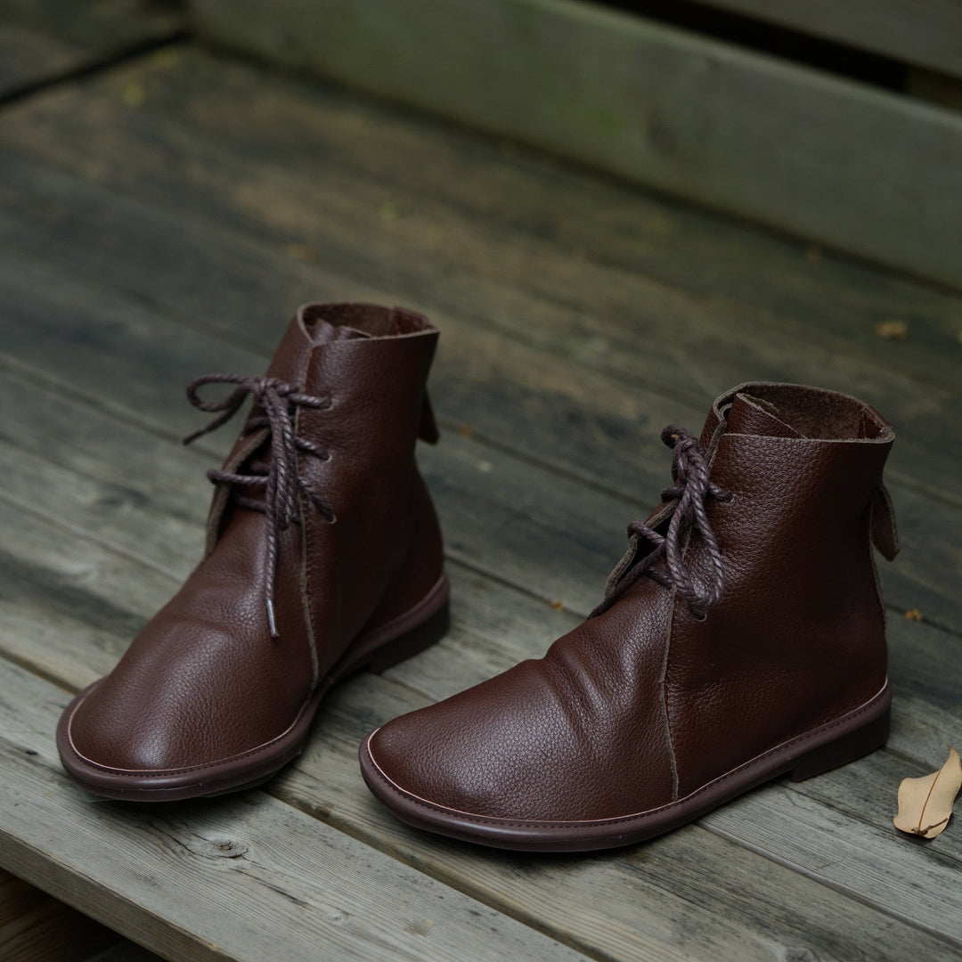 Tamsin | Flat Lace-Up Ankle Boots