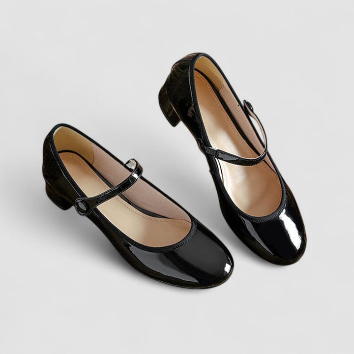Klara | Patent Block-Heel Mary Jane Shoes