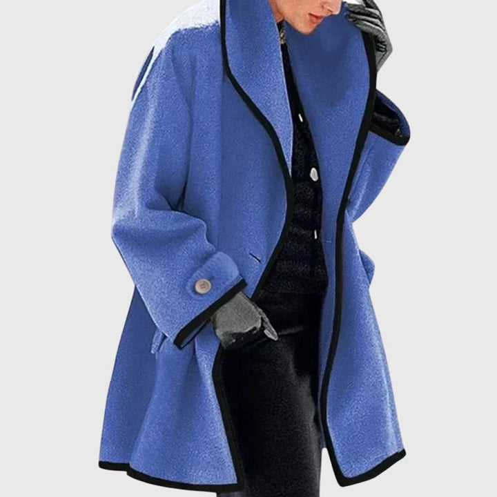 Phoebe | Lapel Collar Fleece Jacket with Buttons