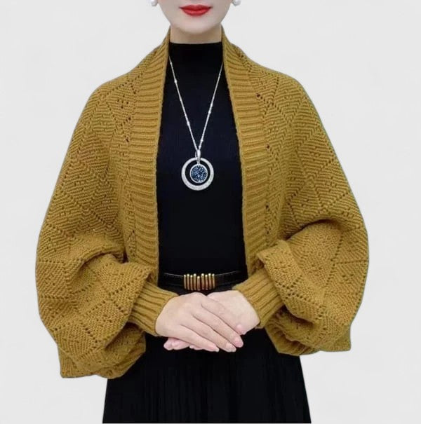 Xanthe | Chunky Knit Cardigan with Shawl Collar