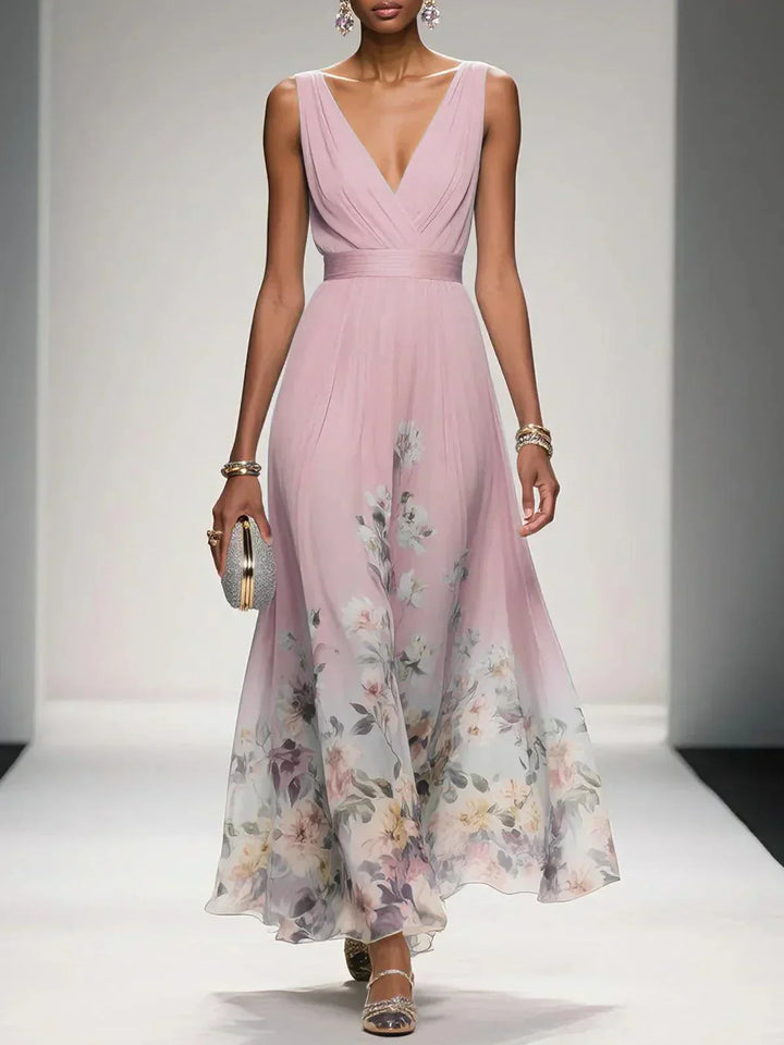 Alecia | Floral Print Midi Dress