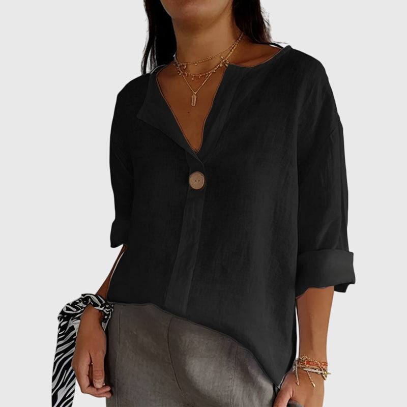 Ayva | Elegant V-Neck Blouse