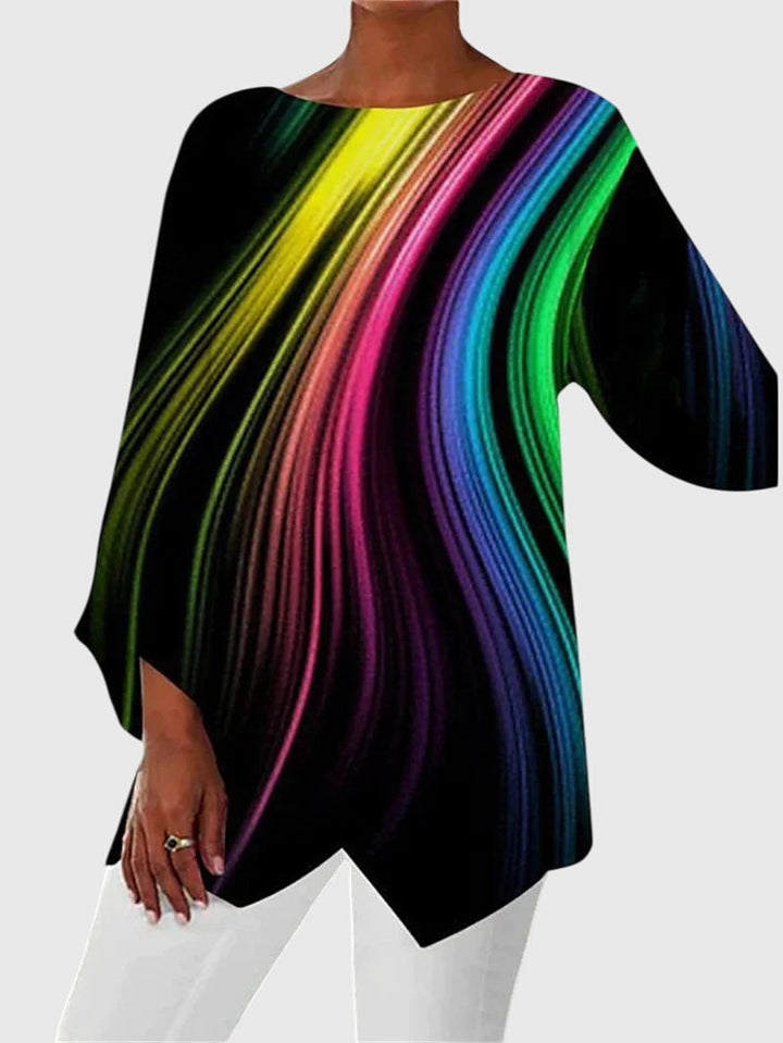 Jules | Butterfly Print Long Sleeve Tunic Top
