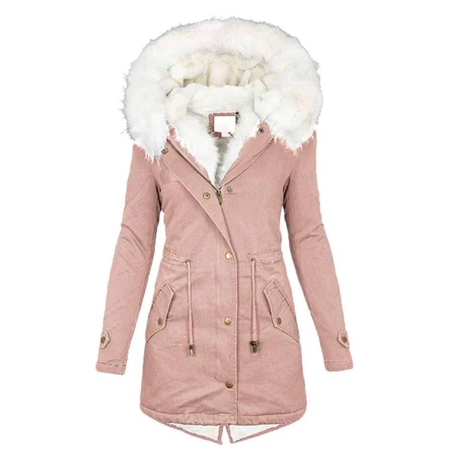 Carla | Faux Fur Hooded Winter Parka Coat