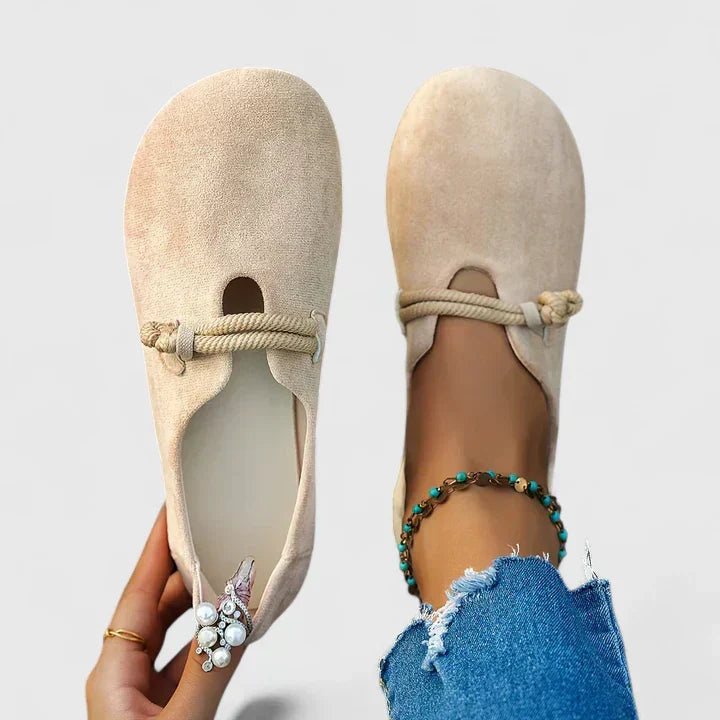 Dimitra | Round-Toe Rope-Detail Loafers